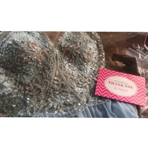 Powder / Cinderella blue prom dress